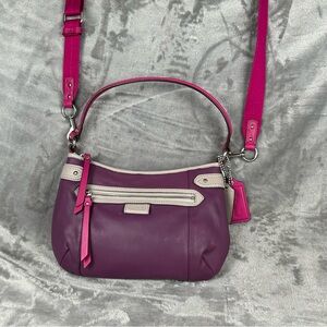Coach Daisy Spectator Small Leather Bag Crossbody‎ F23951 Purple/Pink